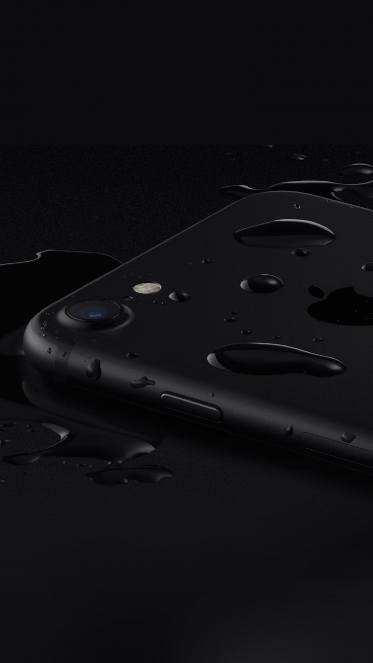 Обои падение, черный, небо, водостойкий, apple в разрешении 750x1334