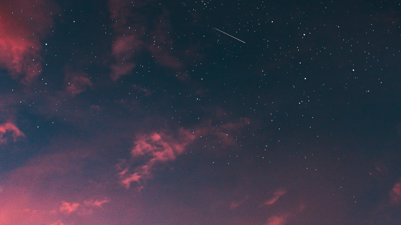 Обои закат, звезда, восход солнца, облако, атмосфера в разрешении 1366x768