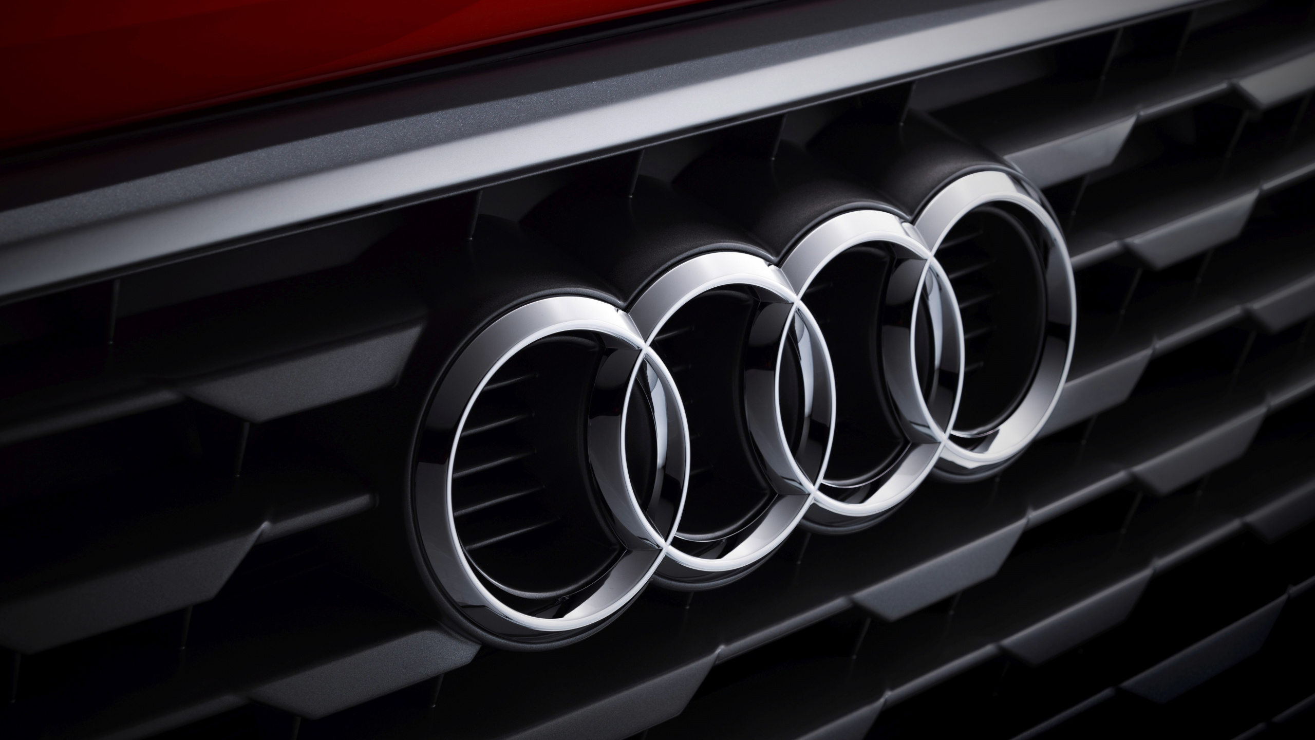 Обои audi, концерн Volkswagen, авто, решетка, автомобильный экстерьер в разрешении 2560x1440