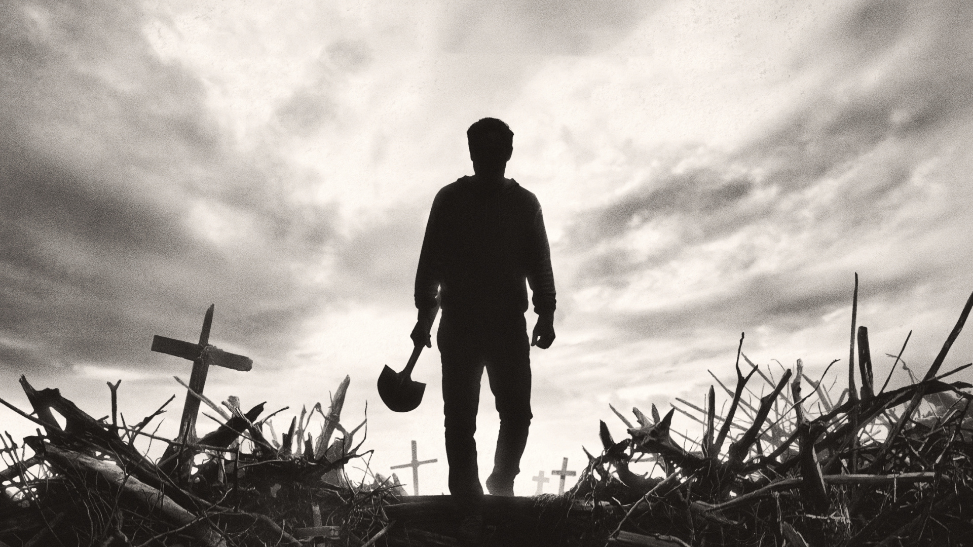 Обои Кладбище Домашних Животных, Луис Крид, адаптация, черный, монохромный в разрешении 1920x1080