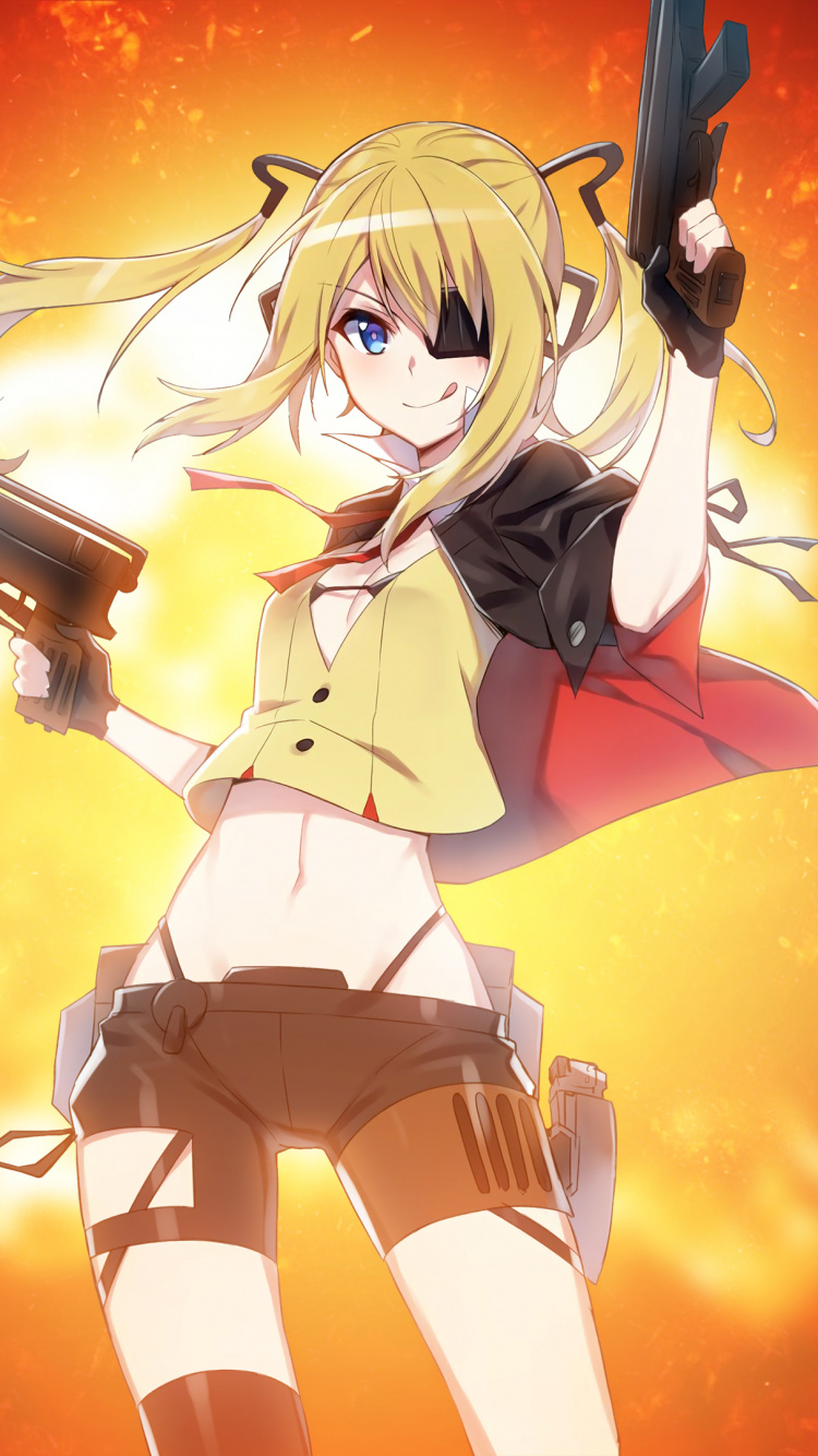 Обои аниме девушка, аниме, девушка, искусство, графика в разрешении 750x1334