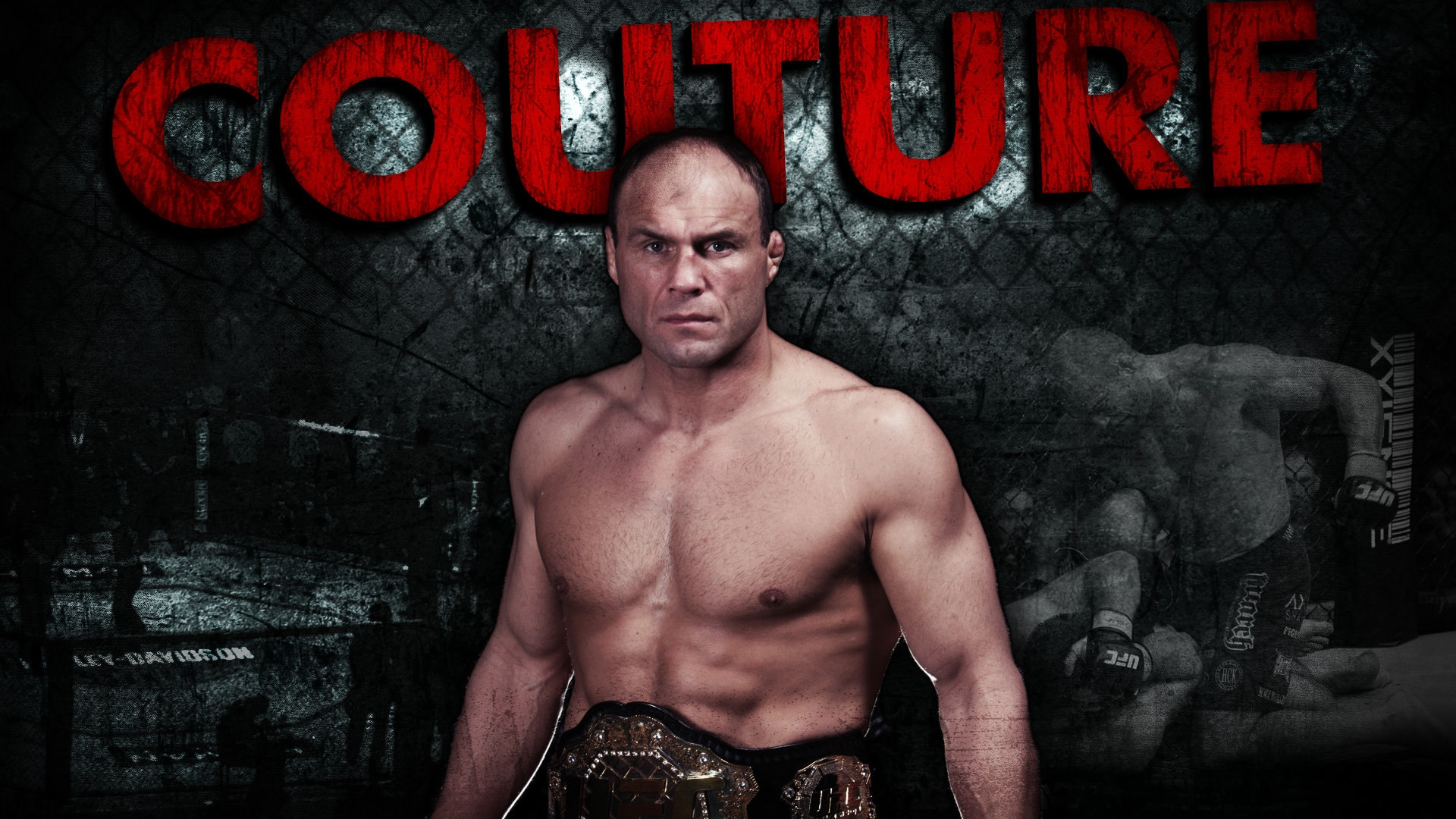 Обои Рэнди кутюр, смешанные боевые искусства, мышца, мужской, мышцы в разрешении 1920x1080