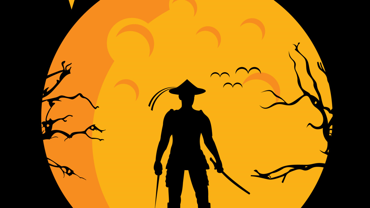 Обои Оранжевый цвет, графика, цветной, дизайн, мир в разрешении 1280x720