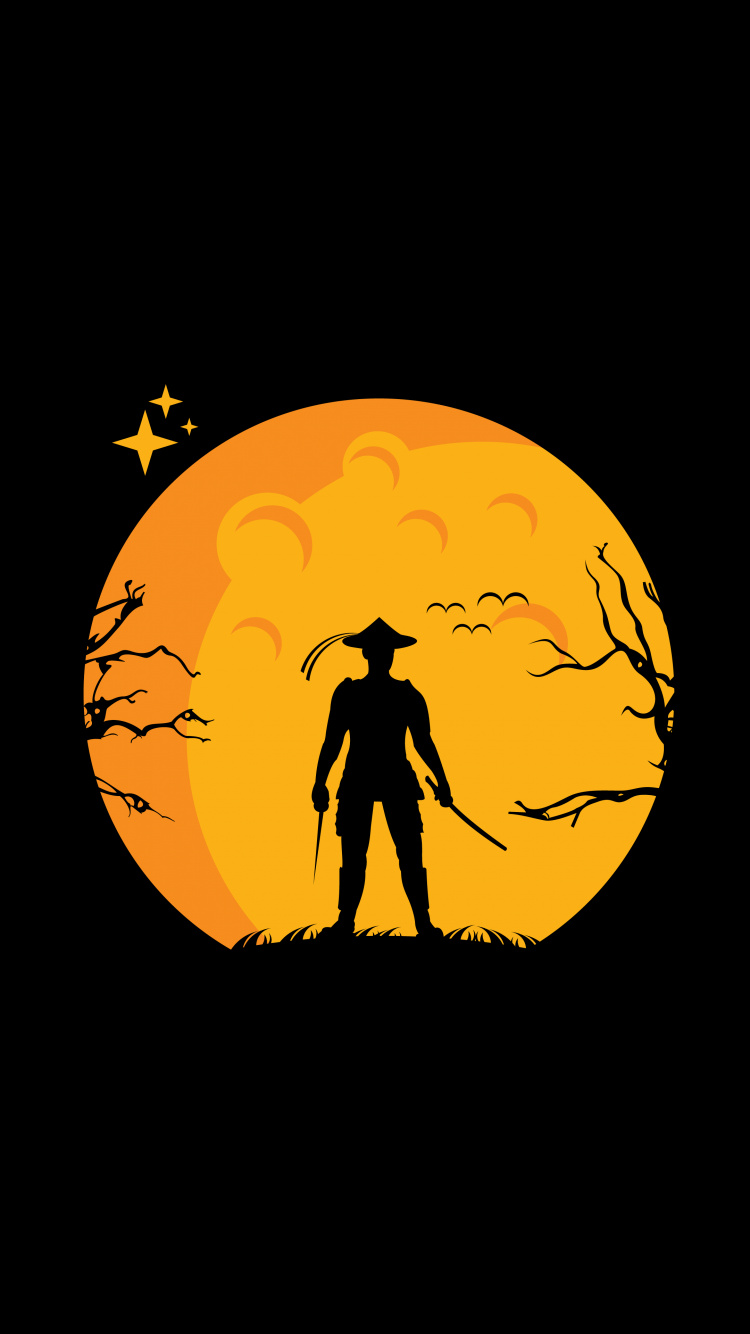 Обои Оранжевый цвет, графика, цветной, дизайн, мир в разрешении 750x1334