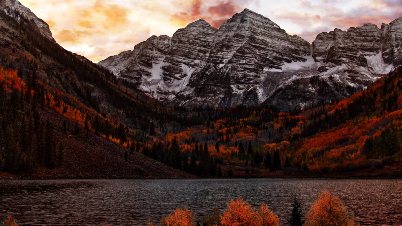 Обои релаксация природа, кит поет мелодию, чтобы заснуть, облако, гора, экорегион в разрешении 1366x768