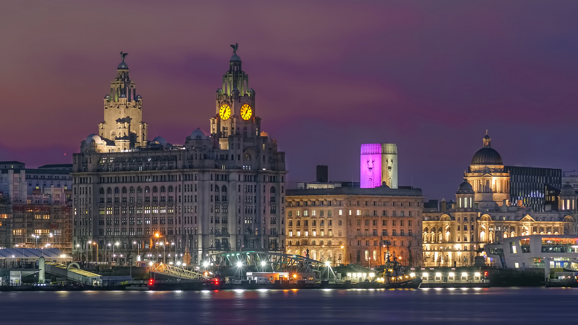 Обои Ливерпуль, город Лондон, Ливерпуль ФК, город, ориентир в разрешении 1920x1080