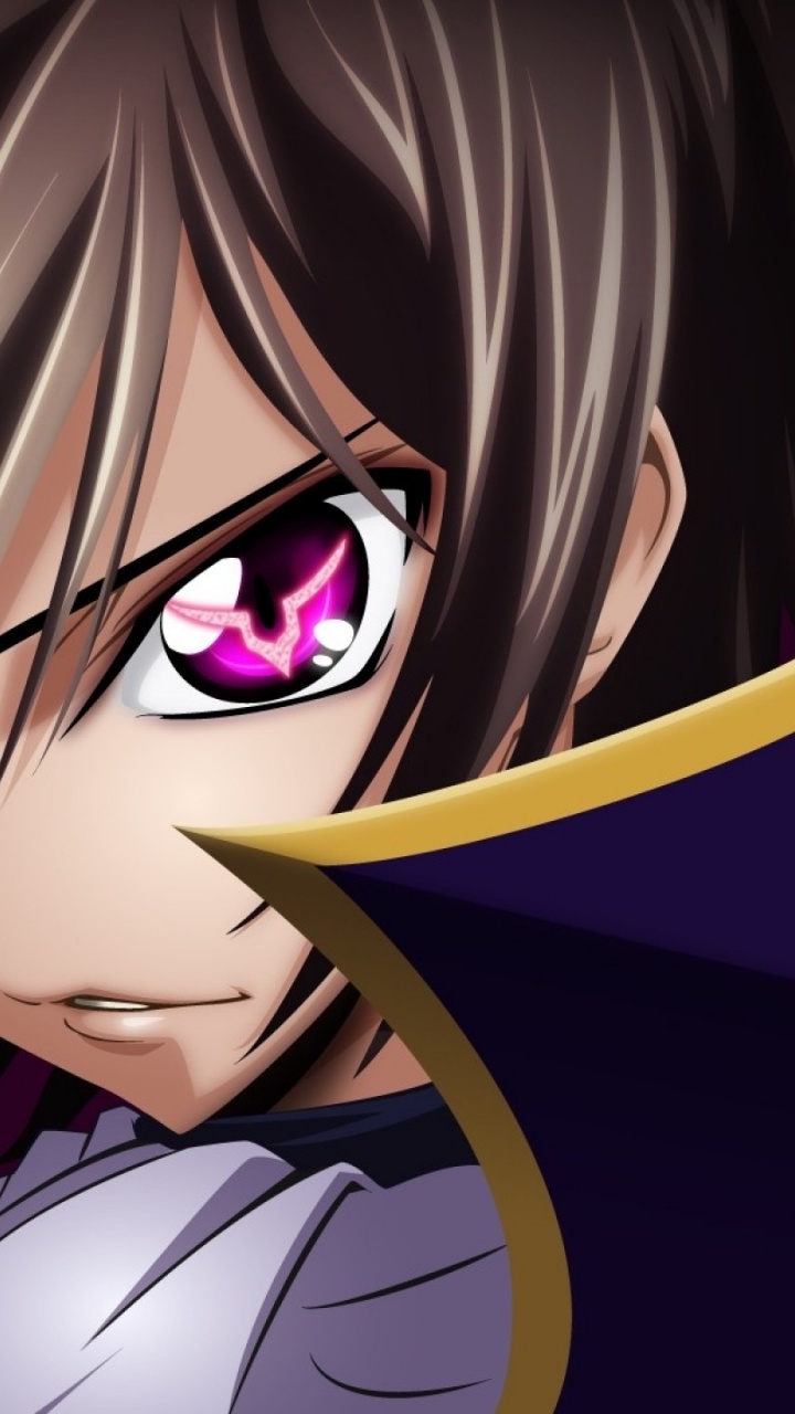 Обои Лелуш ламперуж, мультфильм, Фиолетовый, пурпур, розовый в разрешении 720x1280