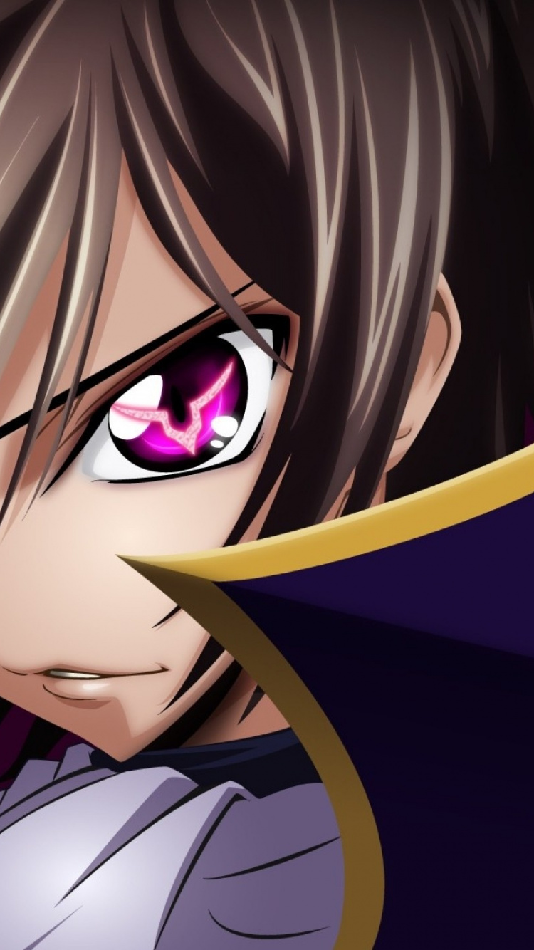 Обои Лелуш ламперуж, мультфильм, Фиолетовый, пурпур, розовый в разрешении 750x1334