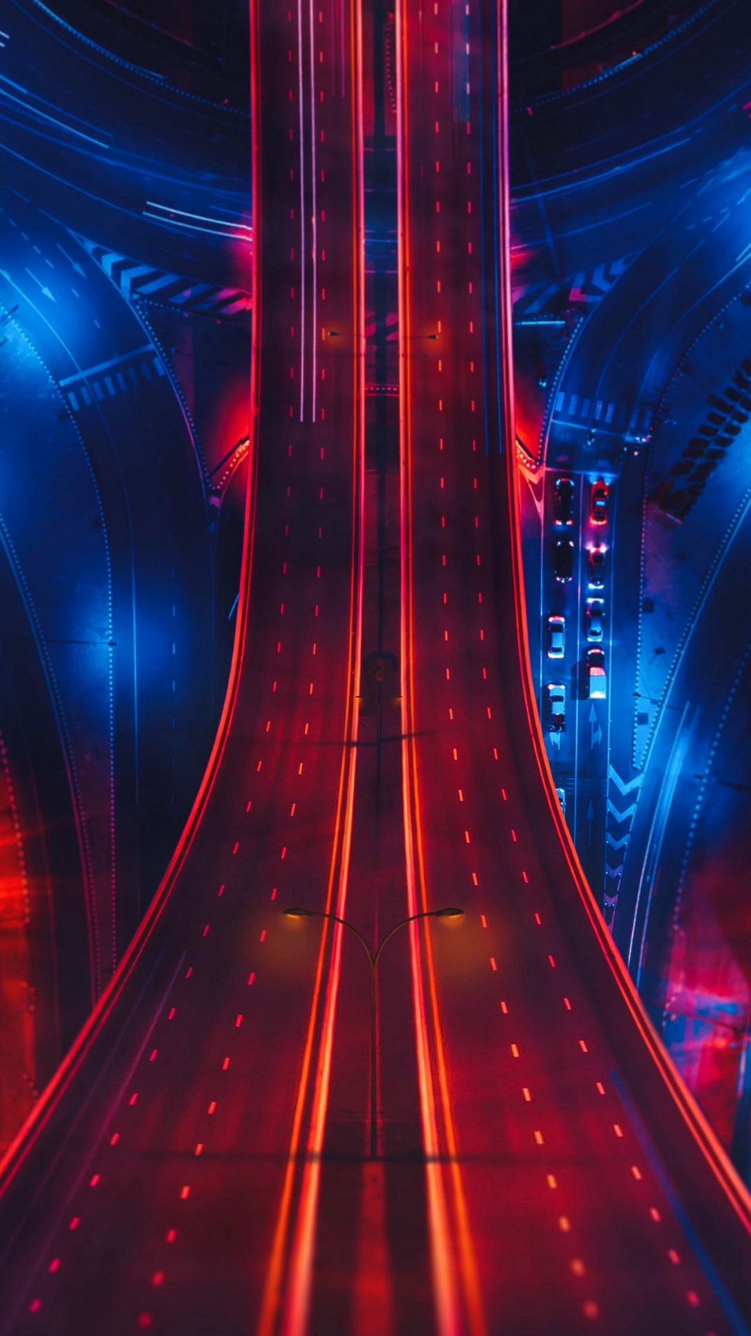 Обои свет, автомобильное освещение, эскалатор, электричество, линия в разрешении 1080x1920