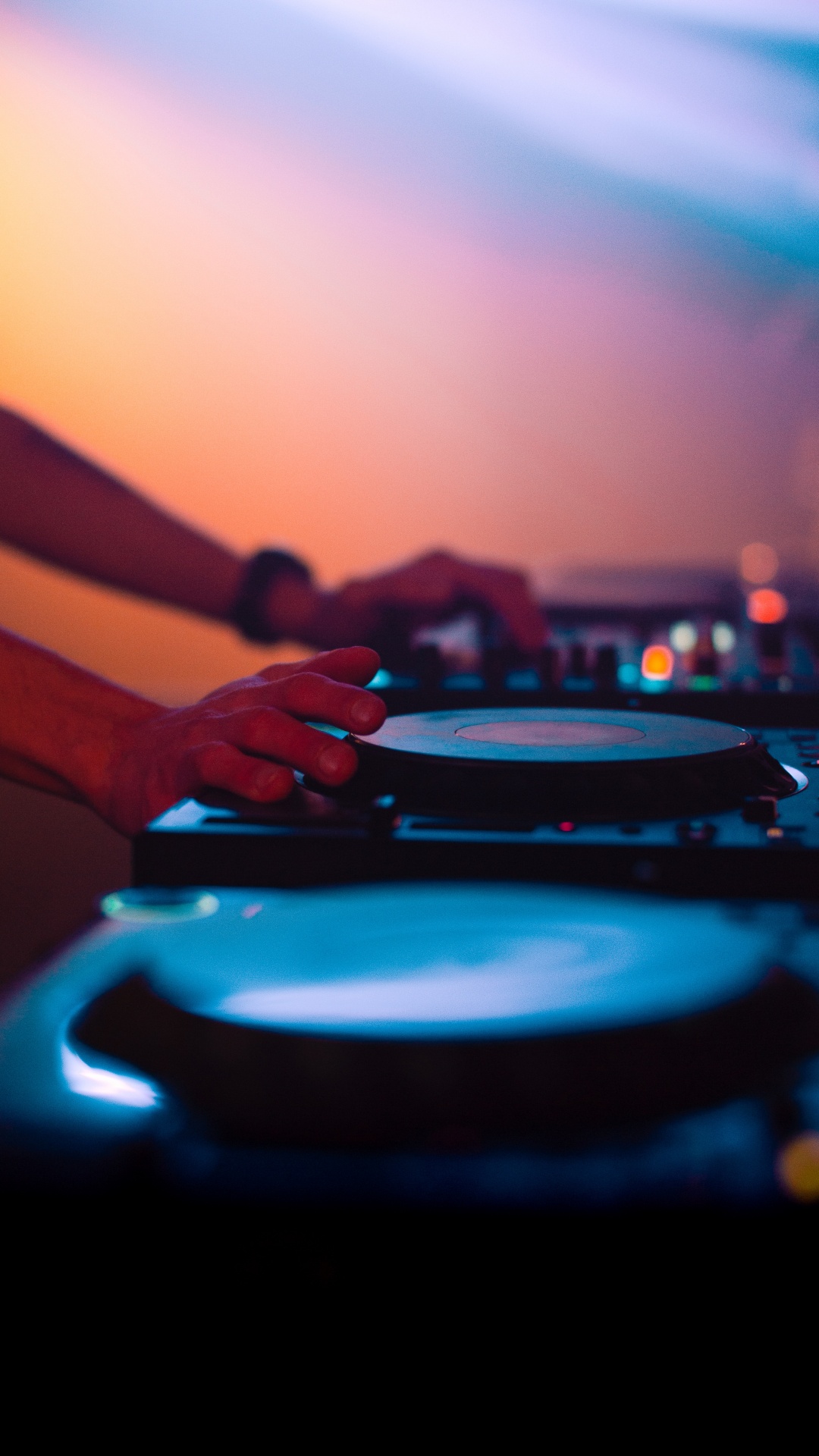 Обои синий, свет, вечер, вода, закат в разрешении 1080x1920