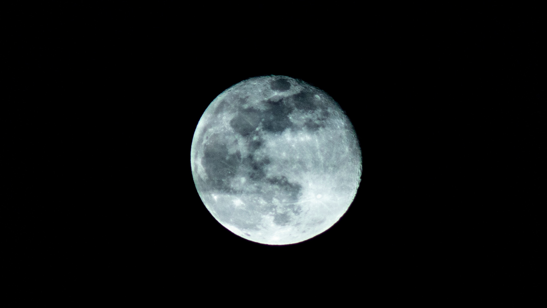 Обои луна, лунный свет, голубая луна, астрономический объект, небесное явление в разрешении 1920x1080