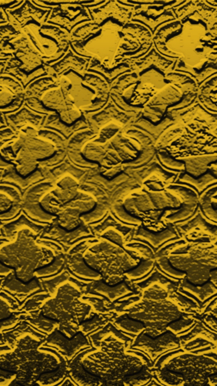 Обои узор, желтый, золото, дизайн, пурпур в разрешении 720x1280