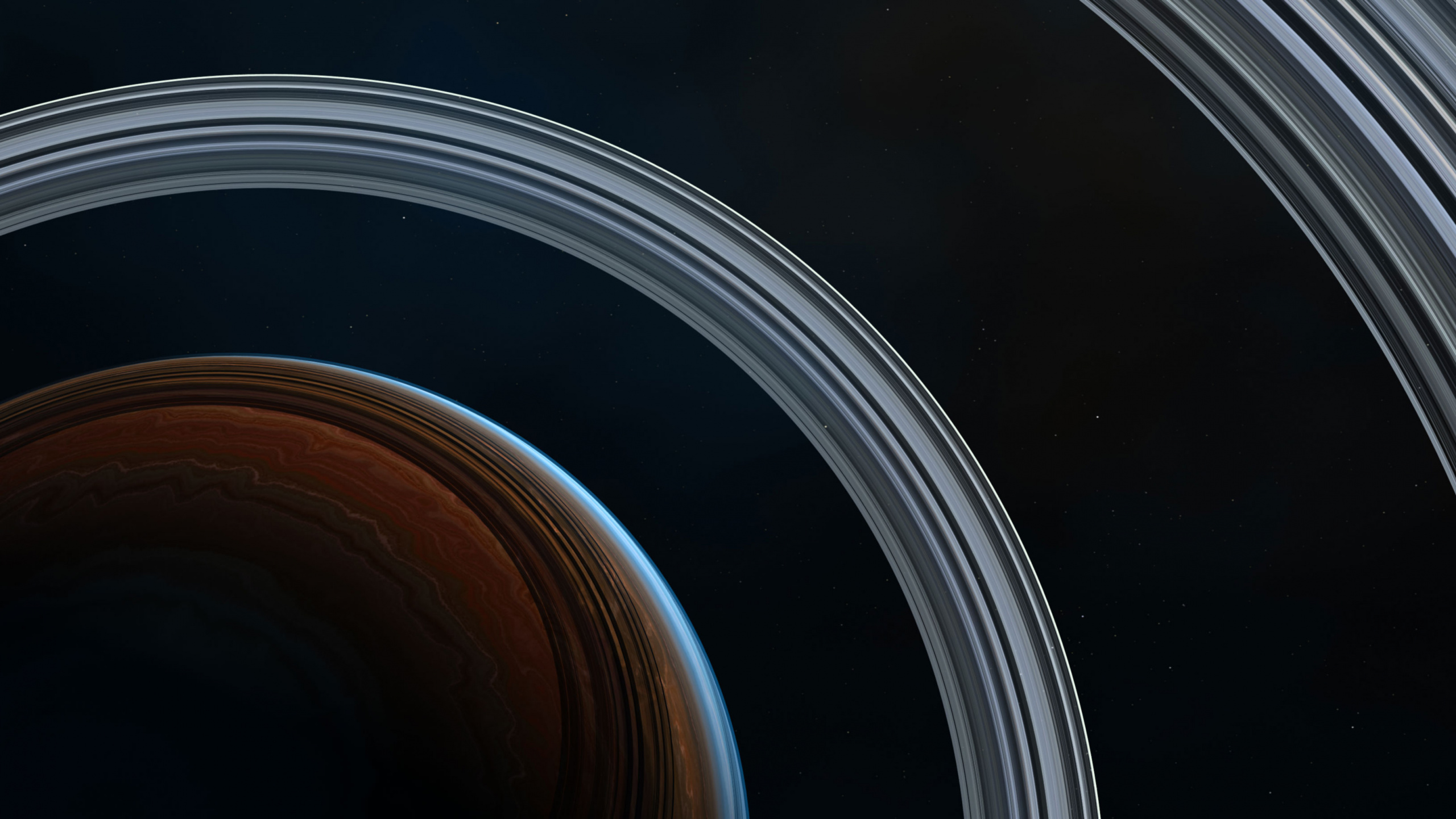 Обои линия, архитектура, колесо, космос, арка в разрешении 2560x1440