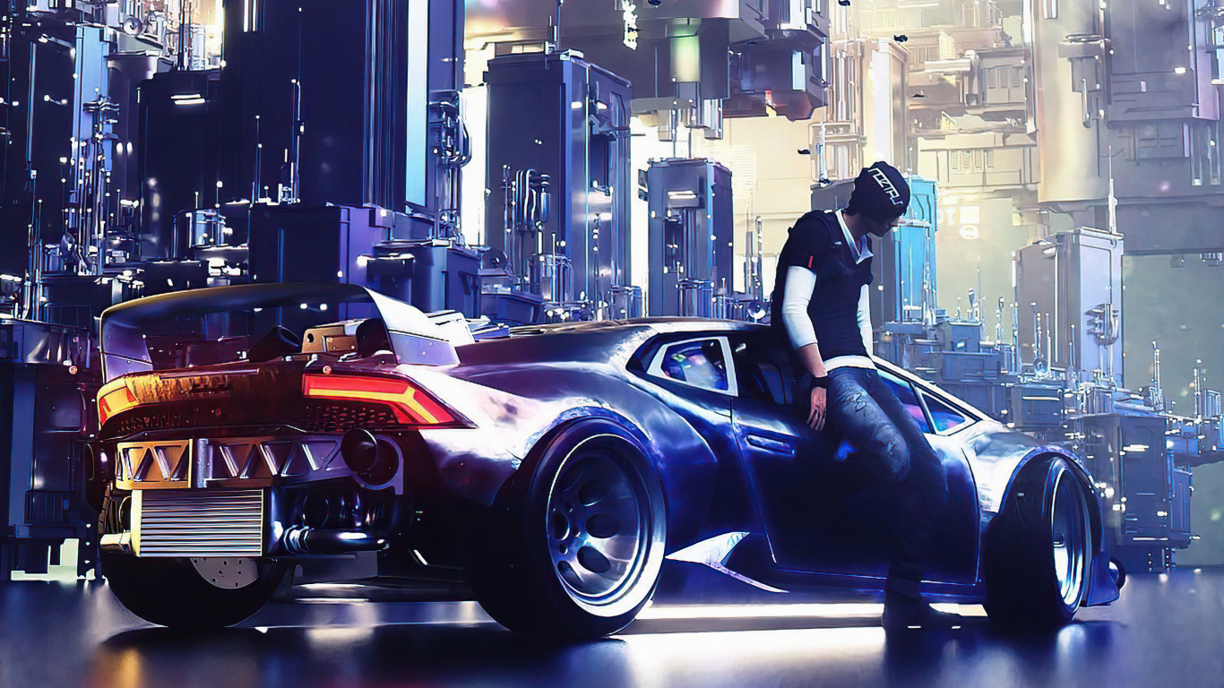 Обои суперкар, Авто шоу, шина, колесо, легковые автомобили в разрешении 1366x768