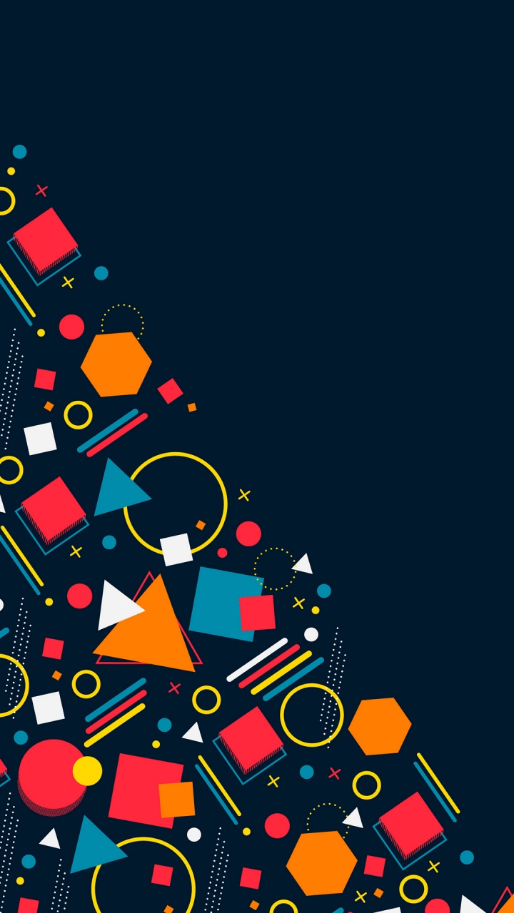 Обои графический дизайн, дизайн, арт, треугольник, елка в разрешении 720x1280