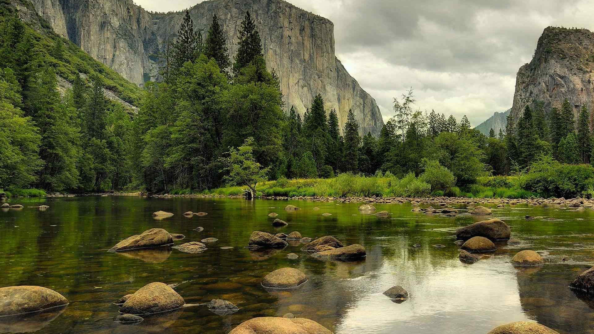 Обои природный ландшафт, природа, водоем, вода, отражение в разрешении 1920x1080