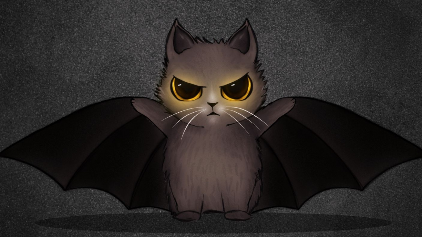 Обои темнота, биология, голова, летучая мышь, глаз в разрешении 1366x768