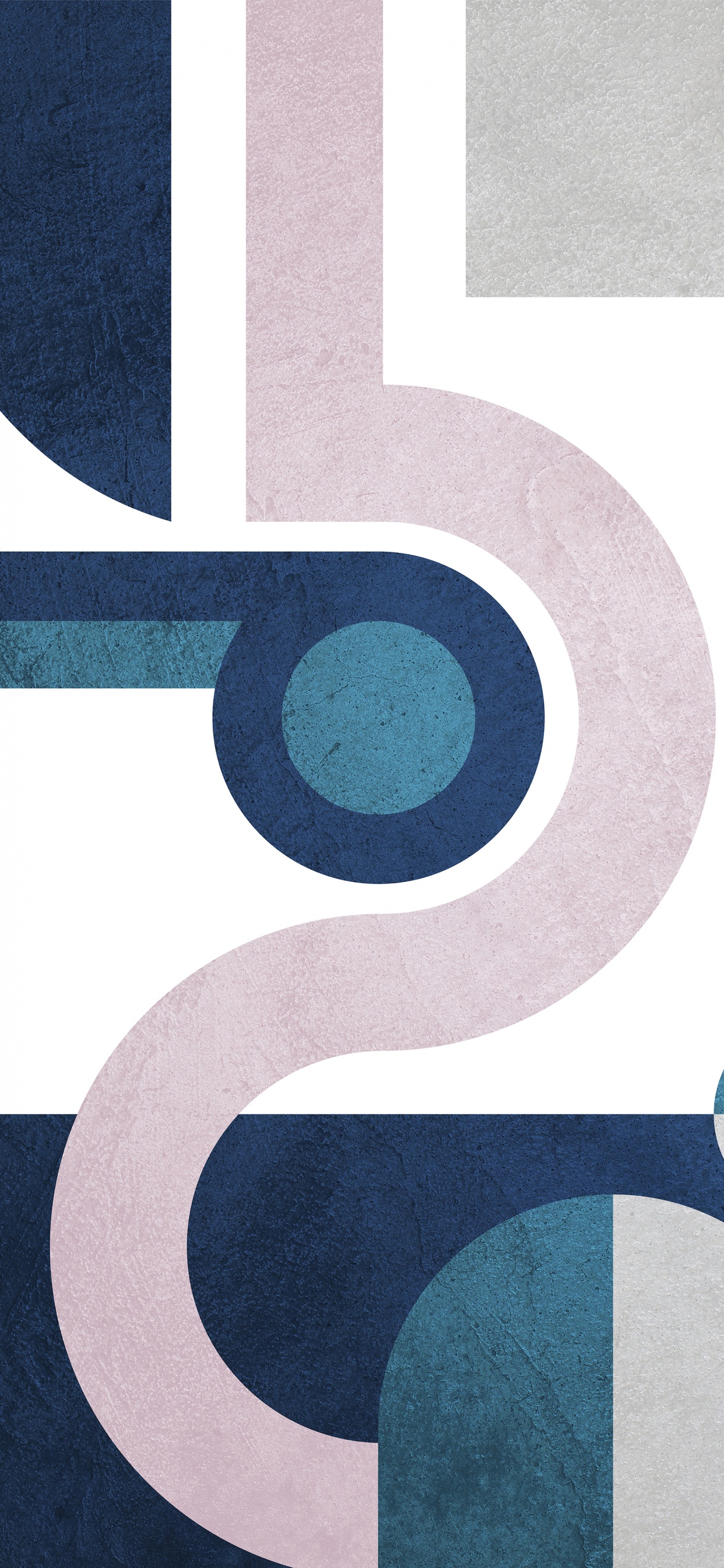 Обои круг, дизайн, графический дизайн, лазурный, материальное свойство в разрешении 1242x2688