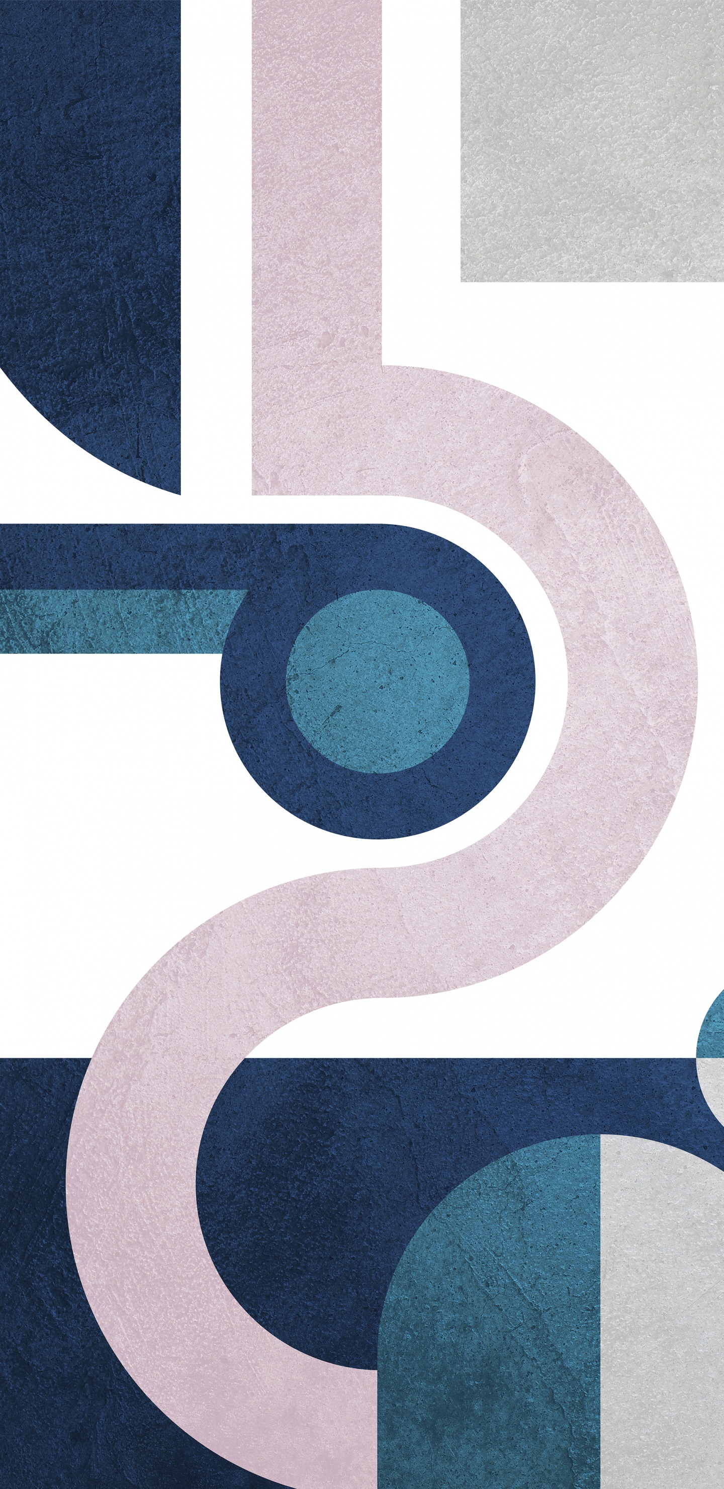 Обои круг, дизайн, графический дизайн, лазурный, материальное свойство в разрешении 1440x2960