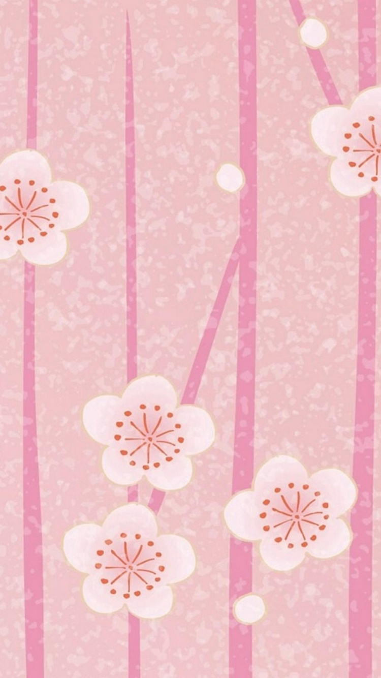 Обои цветок, цвет, розовый, ткань, узор в разрешении 750x1334