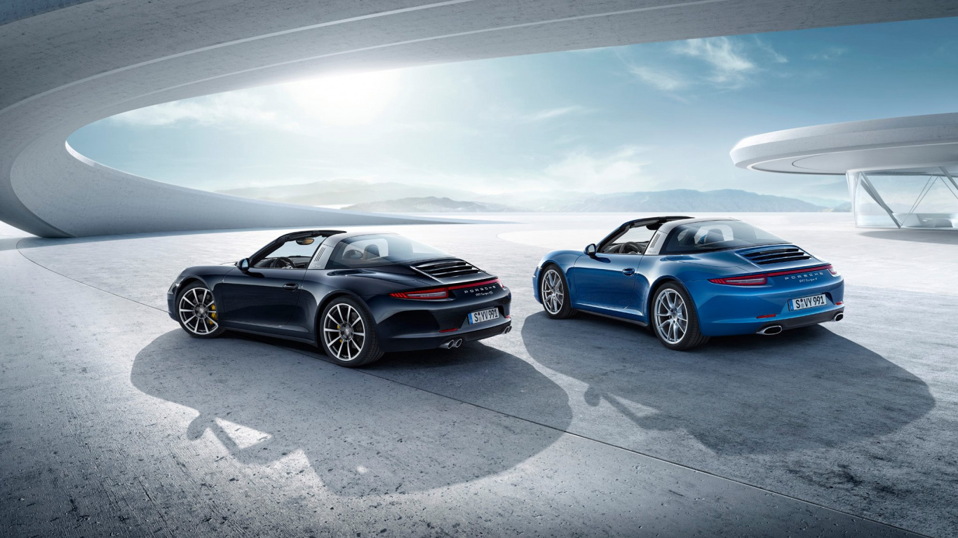 Обои Порше, спорткар, Порше Тарга, авто, Порше 911 Тарга в разрешении 1366x768