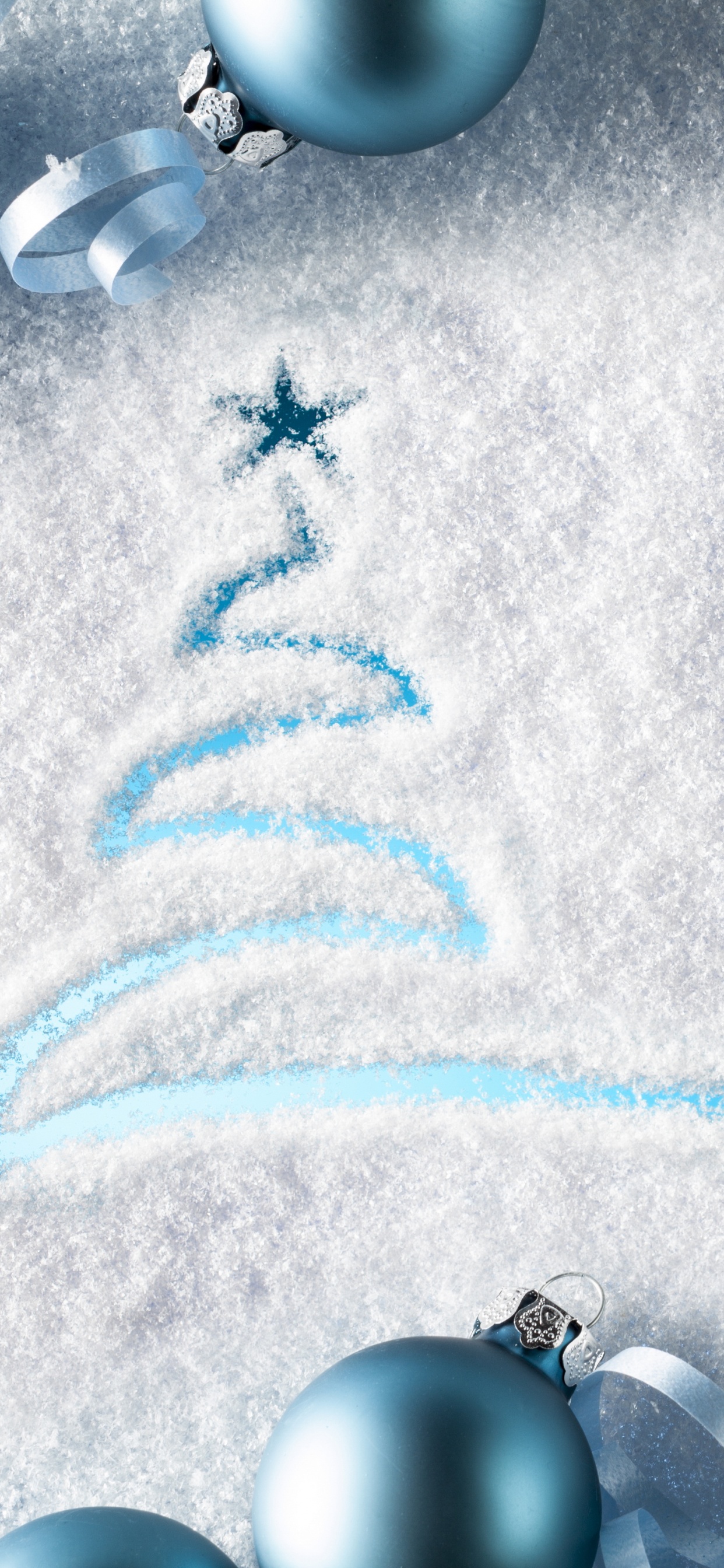 Обои Новый год, Рождество, бровь, белые, лазурный в разрешении 1242x2688