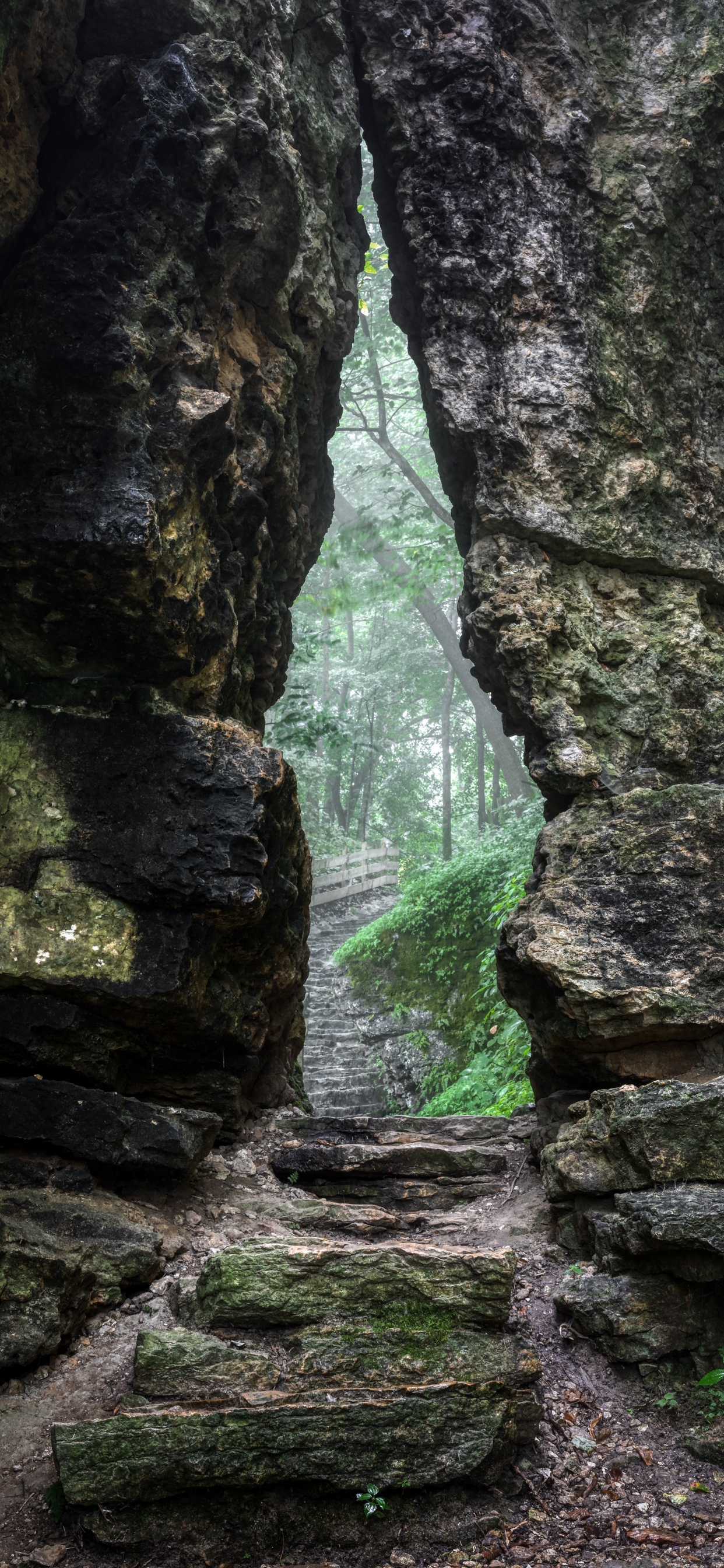 Обои формирование, вода, рок, природа, геология в разрешении 1242x2688