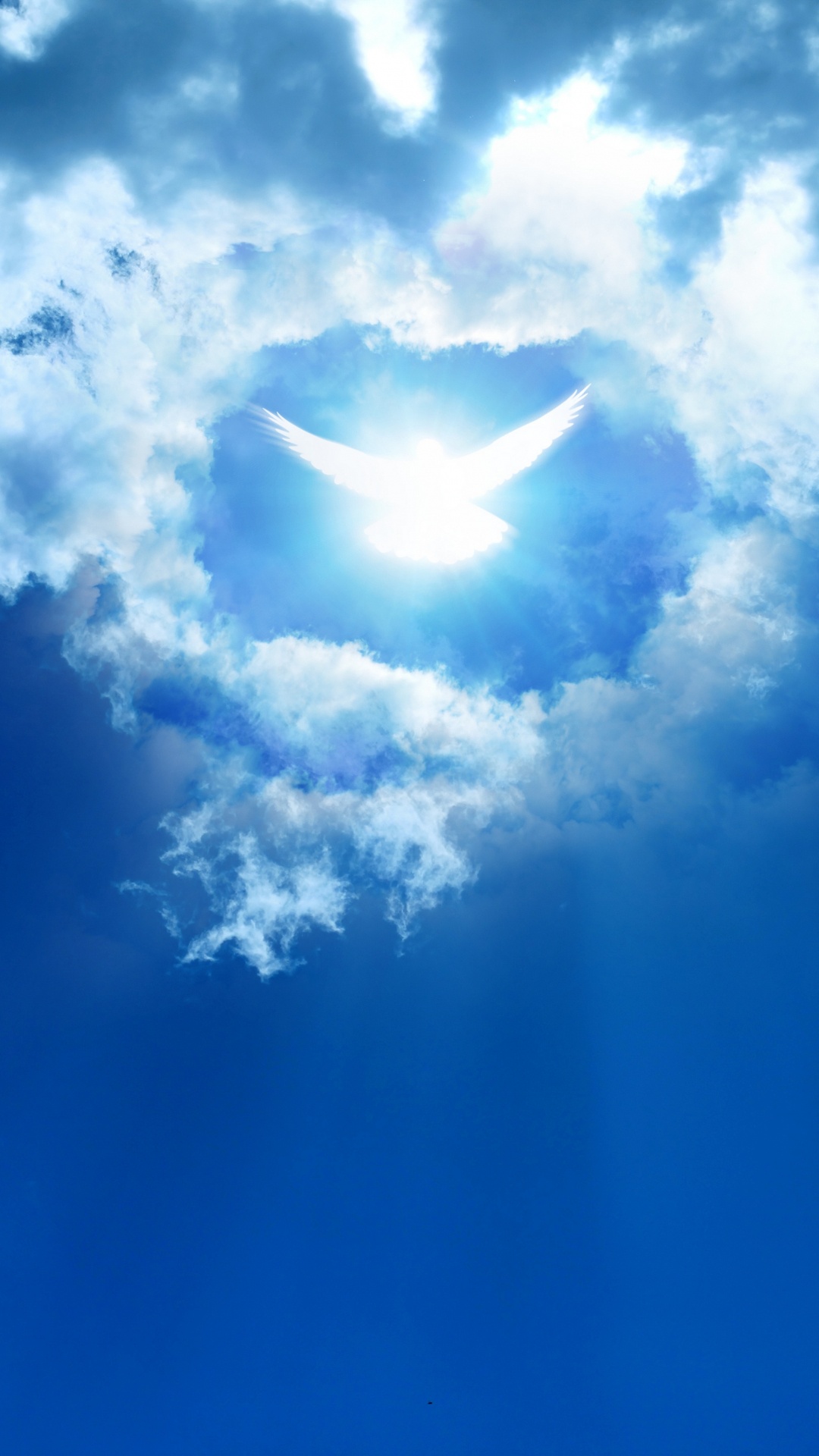 Обои дух, синий, облако, дневное время, солнечный свет в разрешении 1080x1920
