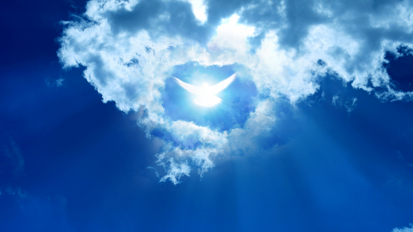 Обои дух, синий, облако, дневное время, солнечный свет в разрешении 1366x768
