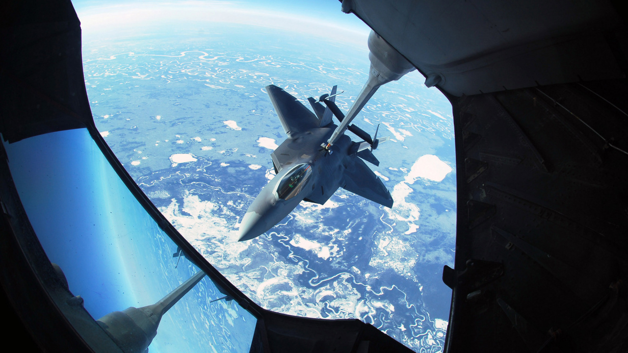 Обои McDonnell Douglas KC-10 Extender, военный самолет, окно, Lockheed Martin, воздушные силы в разрешении 1280x720