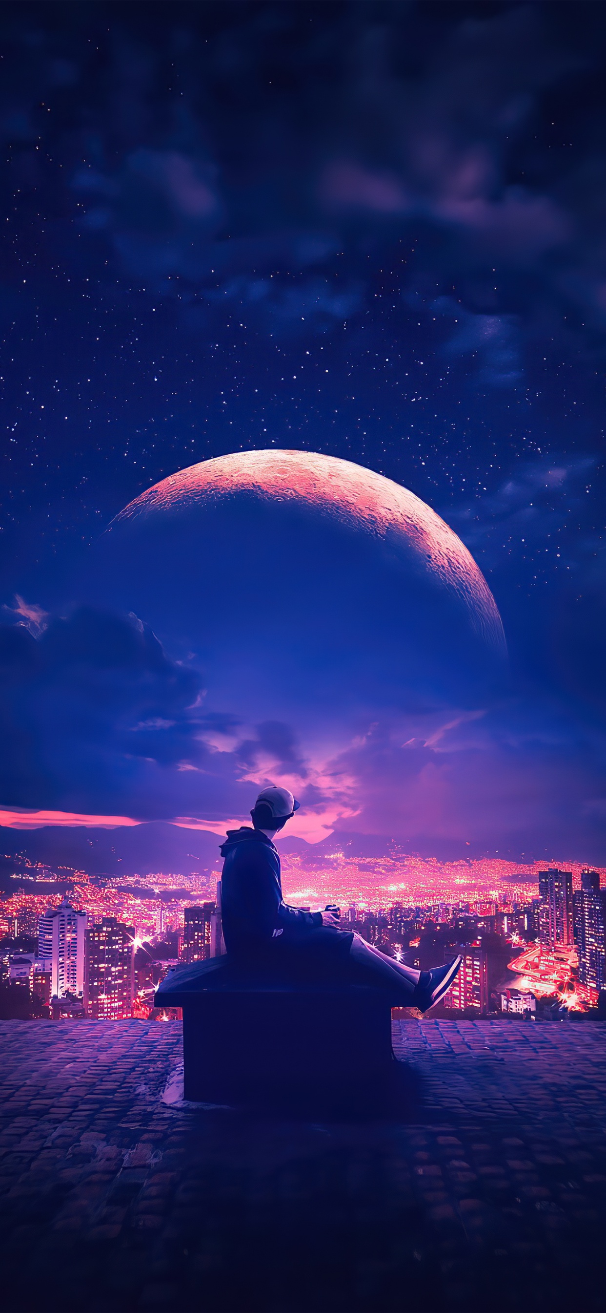 Обои фэнтези, облако, атмосфера, мир, свет в разрешении 1242x2688