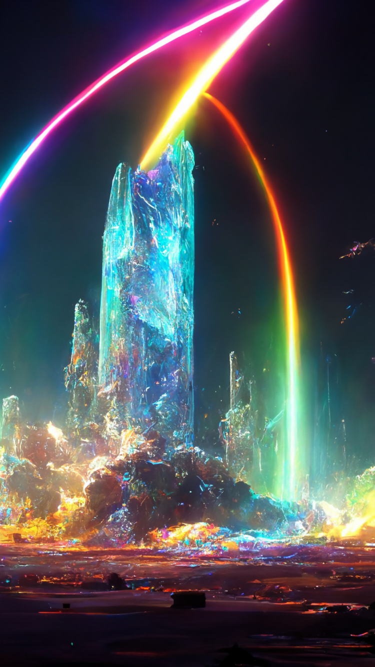 Обои свет, синий, астрономический объект, графика, графический дизайн в разрешении 750x1334