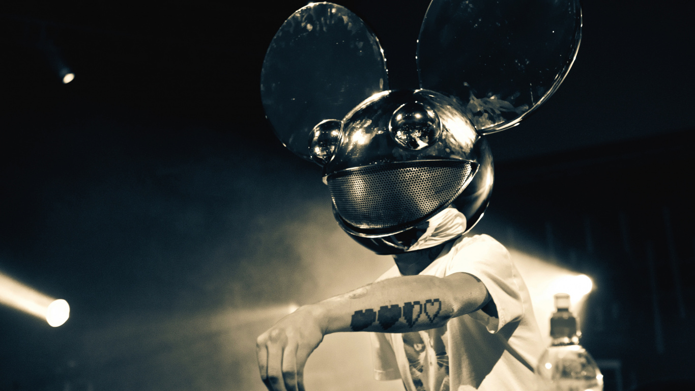 Обои электронная танцевальная музыка, ухо, космос, Представление, арт в разрешении 1366x768