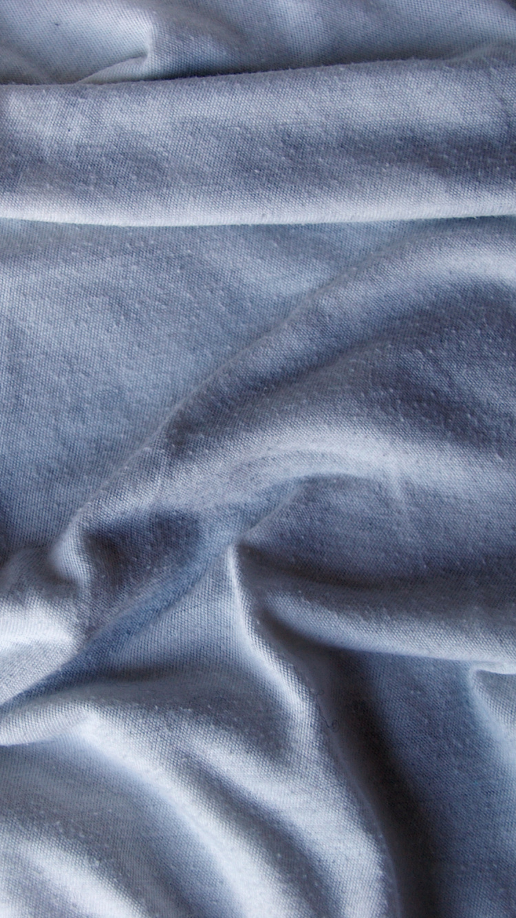 Обои ткань, синий, узор, белые, синий цвет в разрешении 750x1334