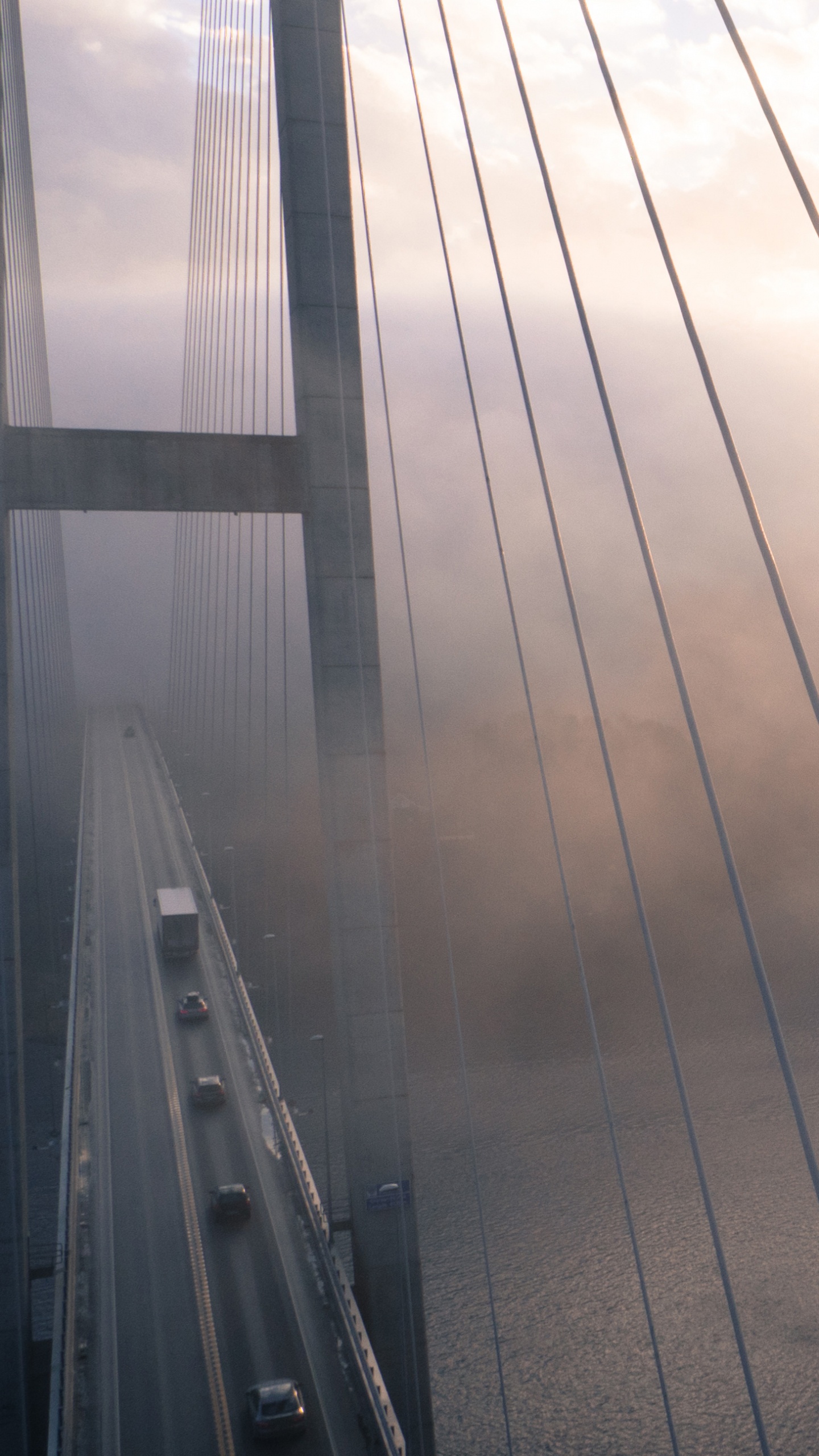 Обои вода, облако, спокойный, утро, море в разрешении 1440x2560