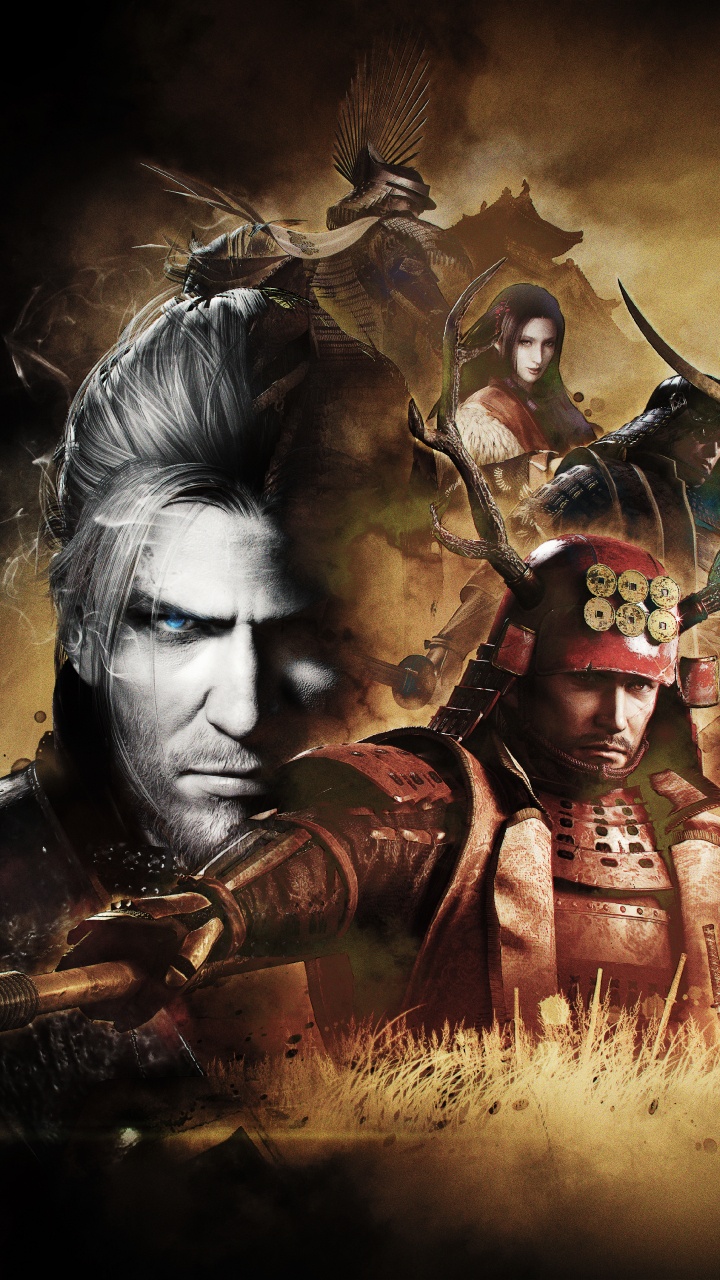 Обои nioh полное издание, команда ninja, koei и tecmo игры, темнота, иллюстрация в разрешении 720x1280