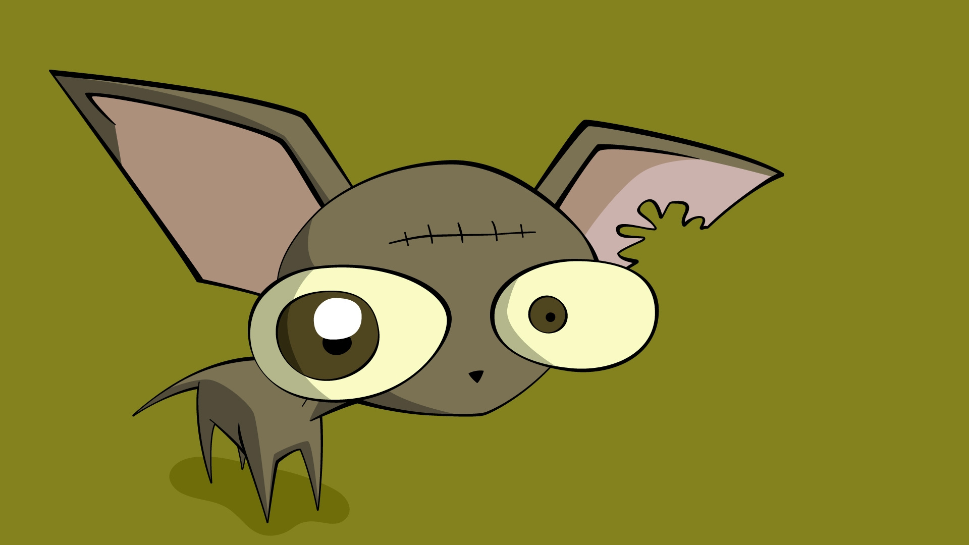 Обои Чихуахуа, мультфильм, хвост, летучая мышь, позвоночное животное в разрешении 1920x1080