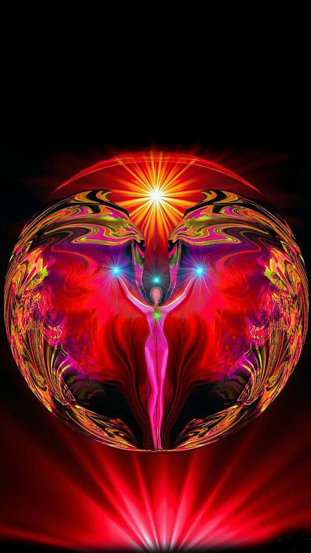 Обои вишудха, рейки, медитация, 7 чакр, вода в разрешении 1080x1920