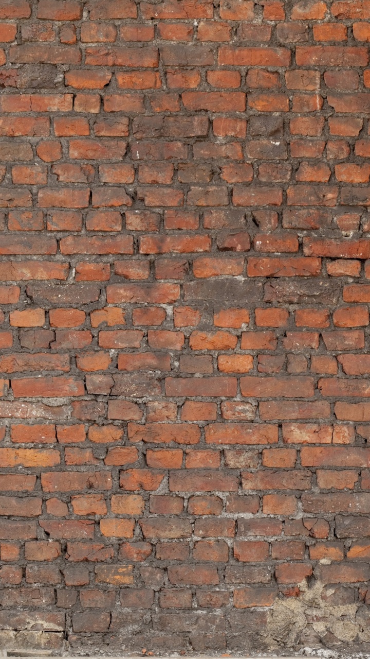 Обои каменная стена, кирпичная кладка, стена, кирпич, текстура в разрешении 720x1280