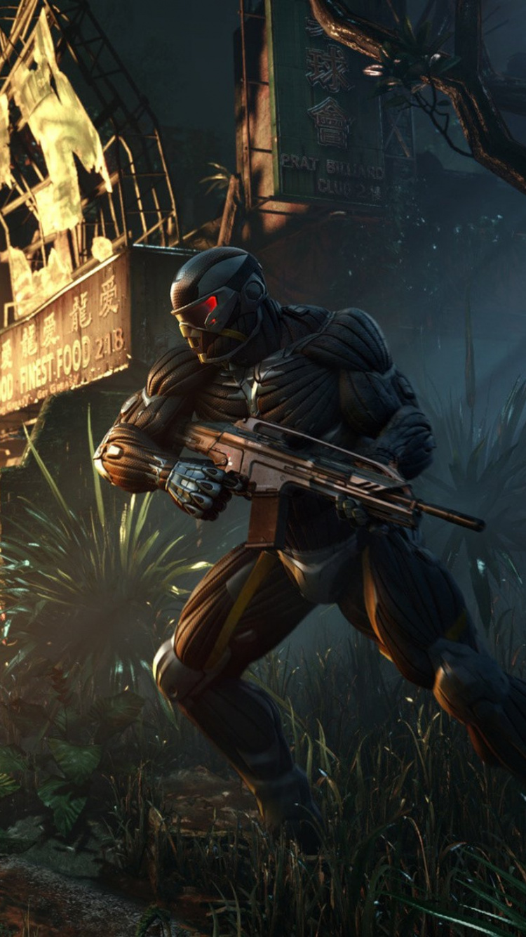 Обои crysis 3, crysis, crysis 2, Crytek, playstation 3 в разрешении 750x1334