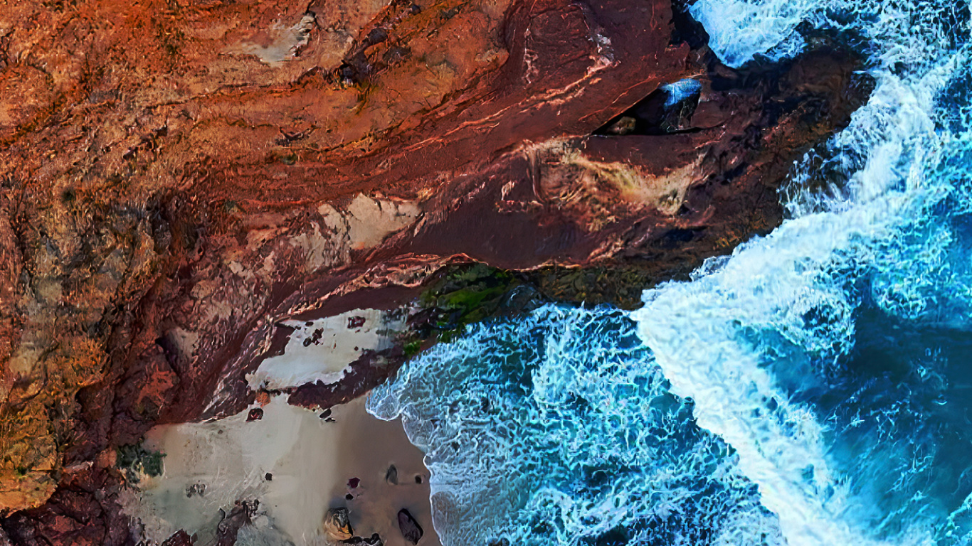 Обои вода, арт, гидроресурсы, природный ландшафт, лазурный в разрешении 1366x768