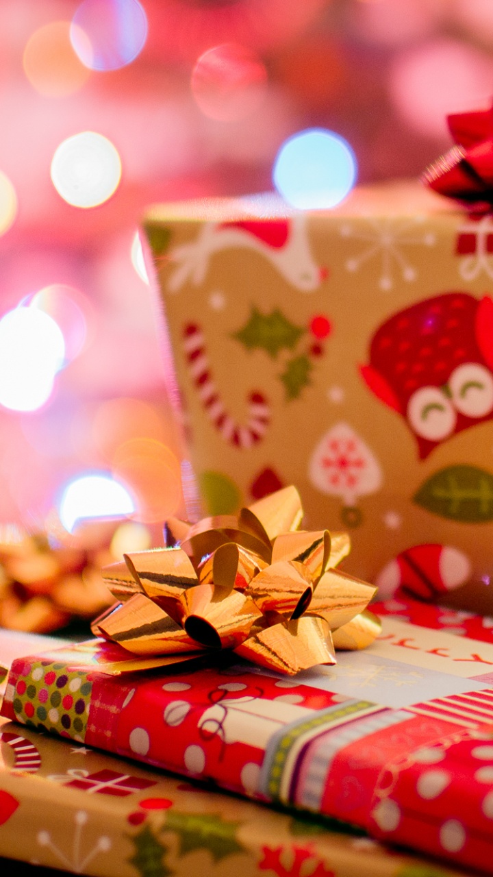 Обои подарок, сладость, Рождество, предмет, Рождественский день в разрешении 720x1280