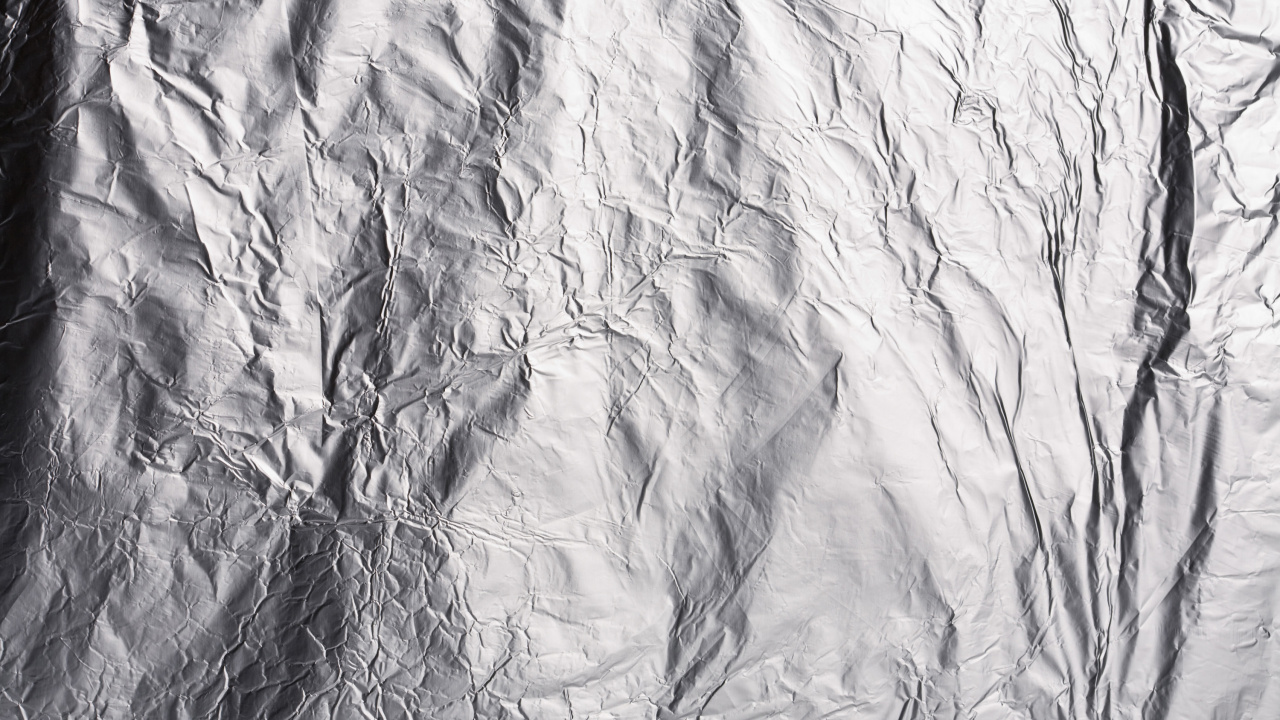 Обои металл, текстура, фольга, дерево, ветвь в разрешении 1280x720