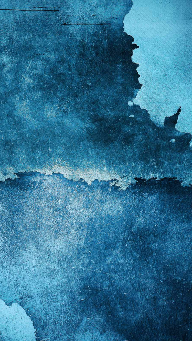 Обои гранж, синий, вода, бирюза, синий цвет в разрешении 750x1334