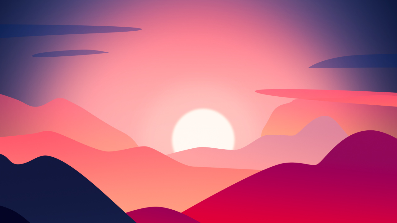 Обои облако, атмосфера, экорегион, послесвечение, гора в разрешении 1280x720