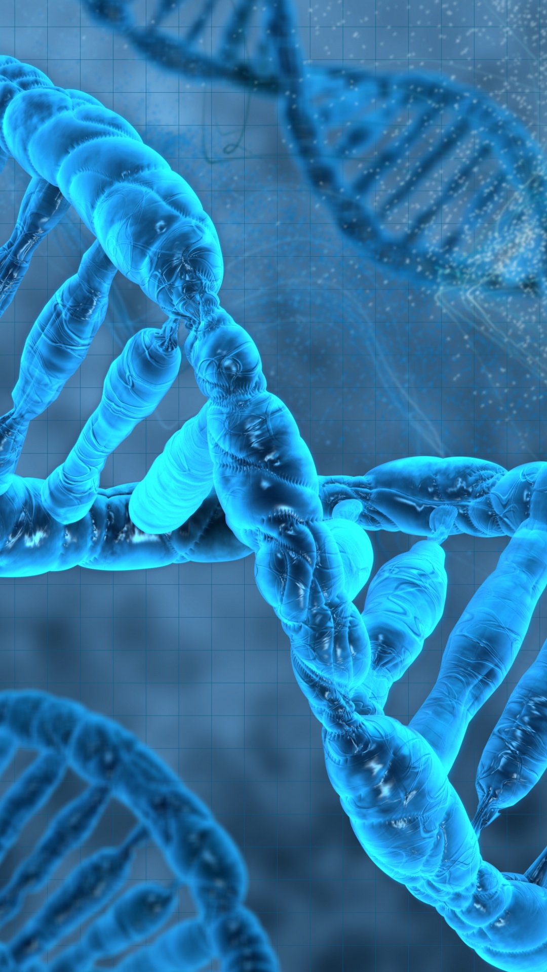 Обои ДНК, геном, синий, морская биология, электрик в разрешении 1080x1920