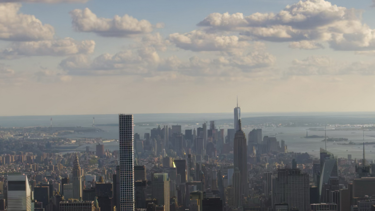 Обои Эпл, твос, небоскреб в разрешении 1280x720