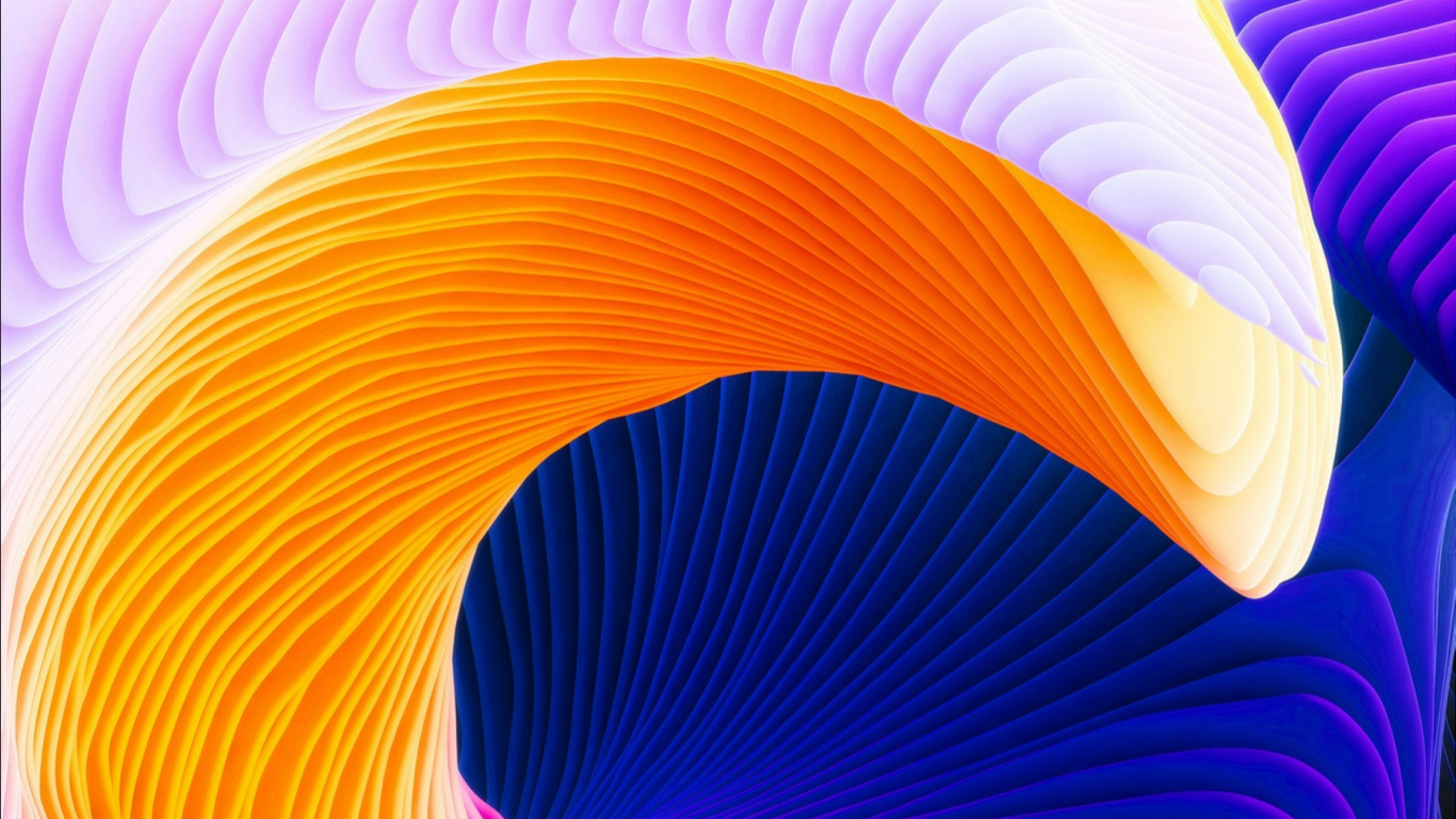 Обои пурпур, Апельсин, Фиолетовый, желтый, красочность в разрешении 1366x768