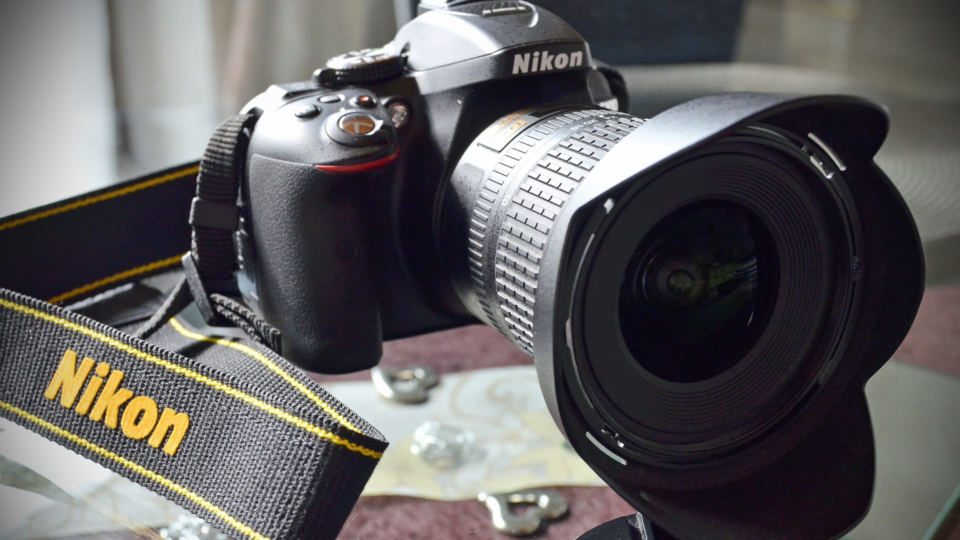 Обои Никон D5300 Камера, цифровые зеркальные, камера, Никон, оптика камеры в разрешении 3840x2160