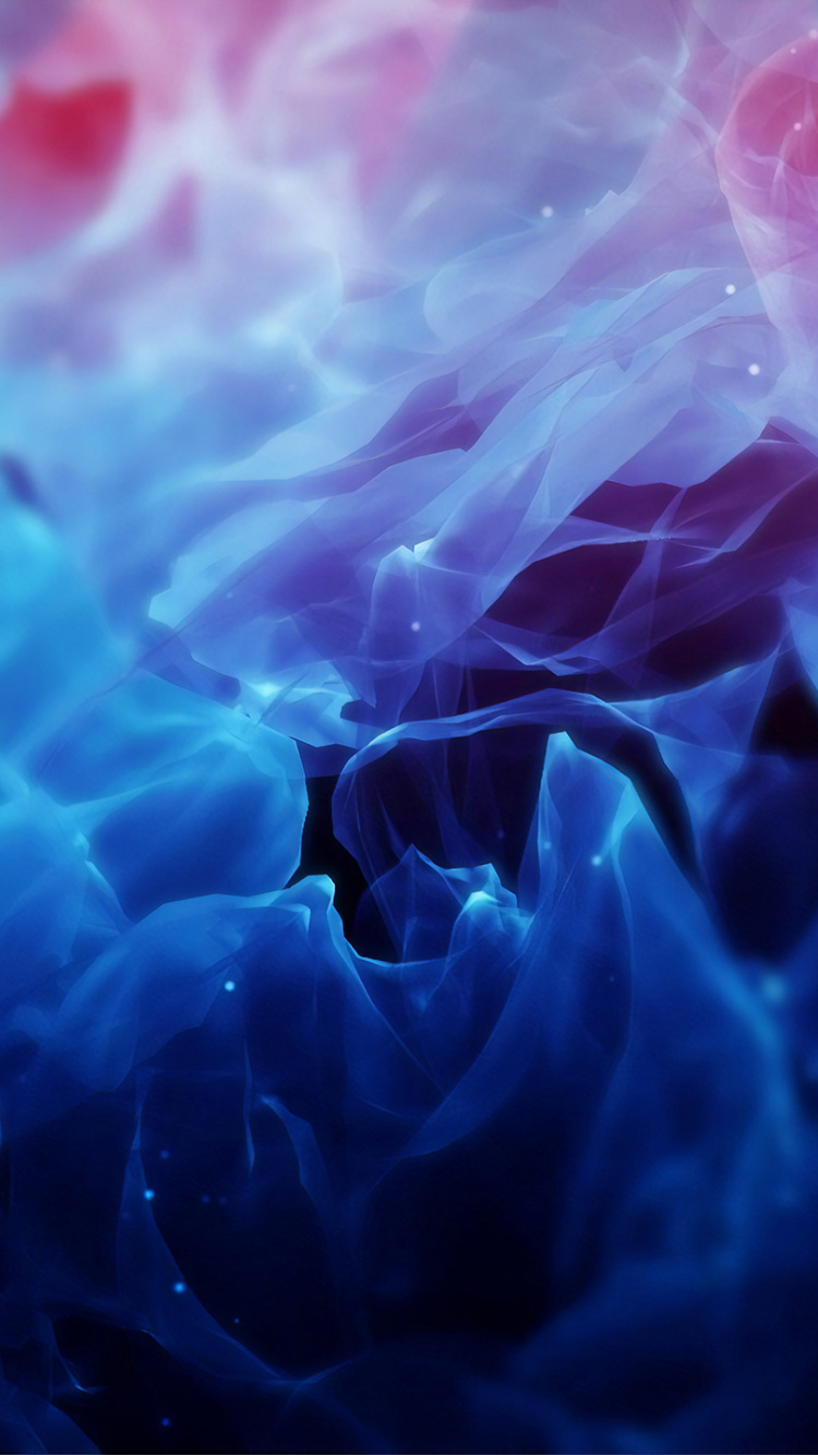 Обои синий, электрик, пурпур, вода, арт в разрешении 750x1334